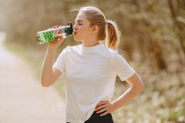 For a flat stomach, you need to follow a drinking regime, consuming enough water