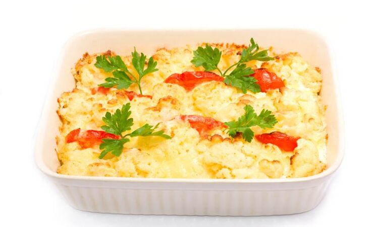 Vegetable casserole - a healthy dish for uric acid deposits in the body